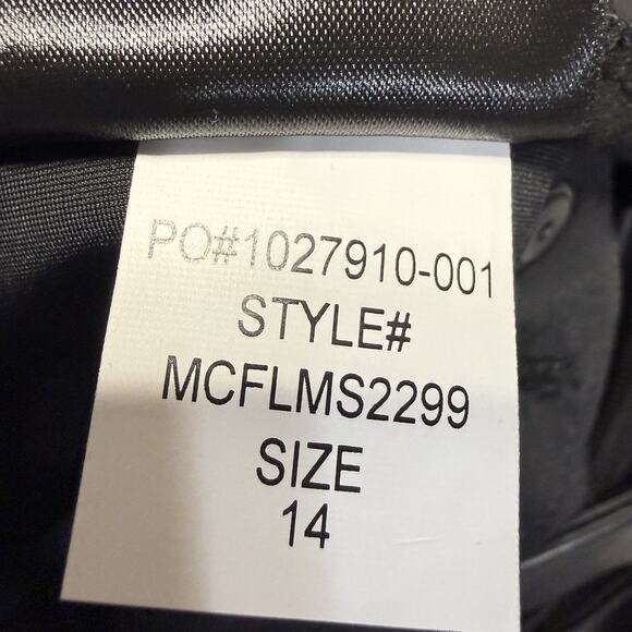 NYDJ Marilyn Straight Faux Leather Jeans Women 14 Black Sculpt Her Lift Tuck NEW - Picture 11 of 12